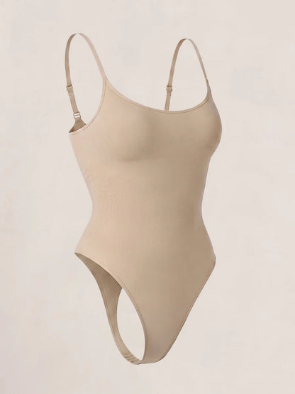 Shapermint Essentials All Day Every Day Scoop Neck Thong Bodysuit