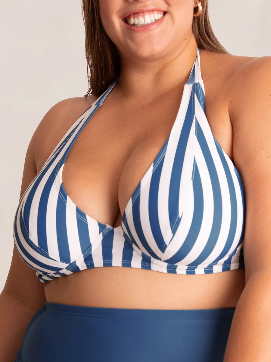 Shapermint Essentials Full Coverage Halter Bikini Top