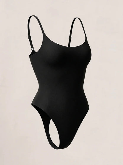 Shapermint Essentials All Day Every Day Scoop Neck Thong Bodysuit